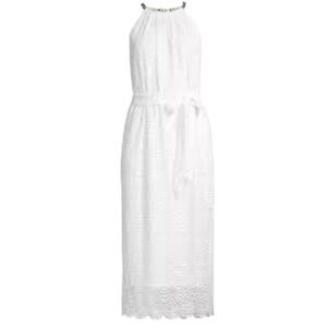 LILLY PULITZER White Lace Midi Dress M | Bridal Shower Rehearsal Dinner NWT